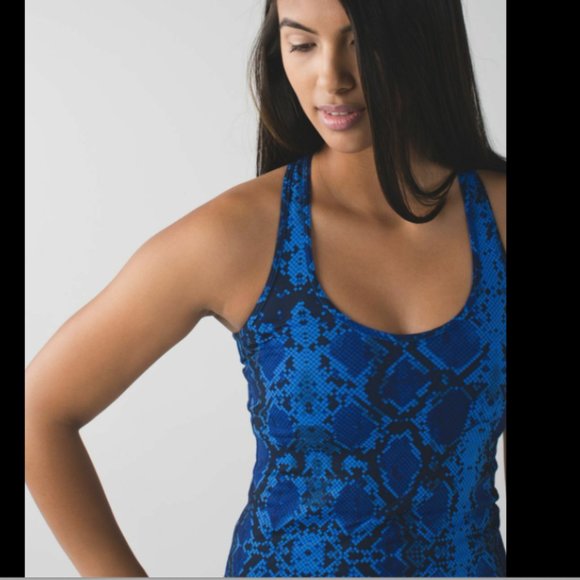 Lululemon Cool Racerback Snake Print Tank Top Yoga - Picture 3 of 8